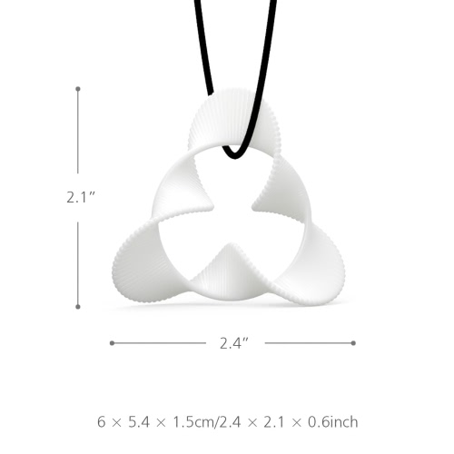Tomfeel 3D Printed Jewelry Rhythm Elegant Modeling Pendant Jewelry Necklace Accessories