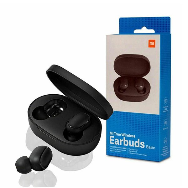 A6S Retail Headphones For Xiaomi Redmi Airdots Wireless earphones Bluetooth 5.0 With Mic Handsfree Earbuds AI Control Stereo bass