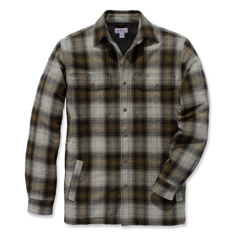 Carhartt Mens Hubbard Sherpa Lined Cotton Shirt Jacket S - Chest 34-36' (86-91cm)