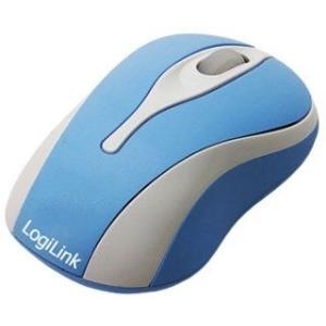 LogiLink Mouse Optical USB Mini with LED - Maus - optisch - 3 Taste(n) - verkabelt - USB - Blau (ID0022)