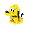 Cute Dog Pattern 3D DIY Plastic Puzzle Assembling Building Blocks Game Toy for Kids(80PCS)