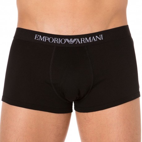 Emporio Armani 3-Pack Pure Cotton Boxers - Black S