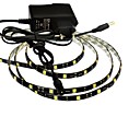 JIAWEN Waterproof 1M 5W 60x5050SMD 6000-6500K White LED Flexible Strip Light  1A Power (AC 110-240V)