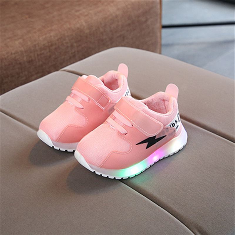 Baby / Toddler Lightning Print LED Sport Shoes