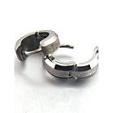 Men's Personality Wiredrawing Titanium Steel Earrings