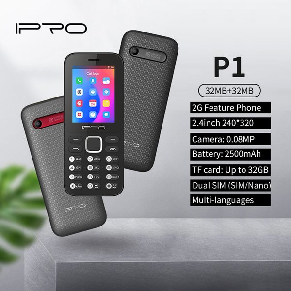 IPRO P1 Original Cellphones Unlocked Big Battery 2500mAh Unique Design Portable Features Phone 2G GSM