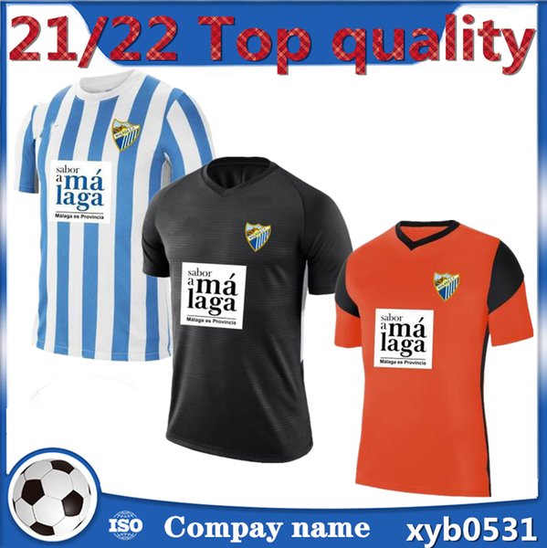 21 22 Malaga Soccer Jerseys Málaga home away third 2021 2022 K. Bare Casas JUANPI ADRIAN CF jairo Juankar Juande Luis Muñoz Rivas Football Shirt