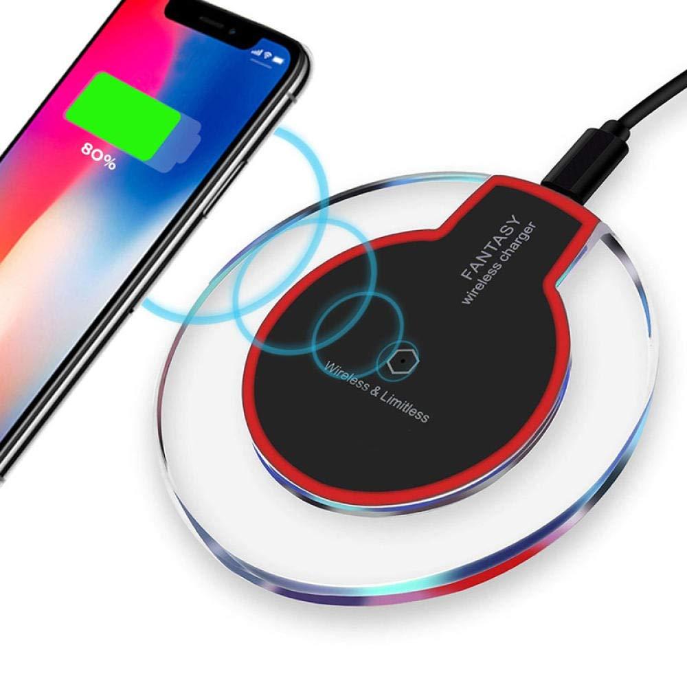 Amazon Ultra-Thin Universal QI Wireless fast Charger New Ultra-Thin Crystal clear charge K9 5W Charger pad base Wireless For Mobile Phones