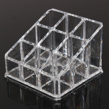 9 Grids Transparent Nail Polish Display Stand Rack Cosmetics Lipstick Holder