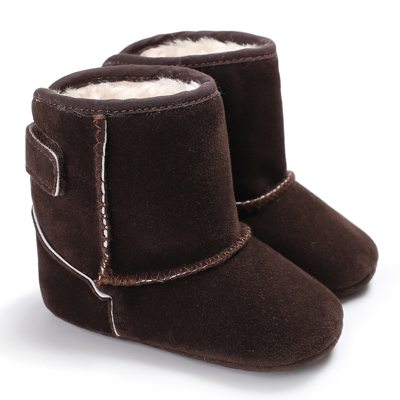 Baby / Toddler Solid Furry Velcro Snow Boots