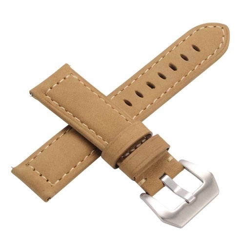 Pour Samsung Galaxy Watch Premium Vintage Crazy Horse Bracelet en cuir véritable