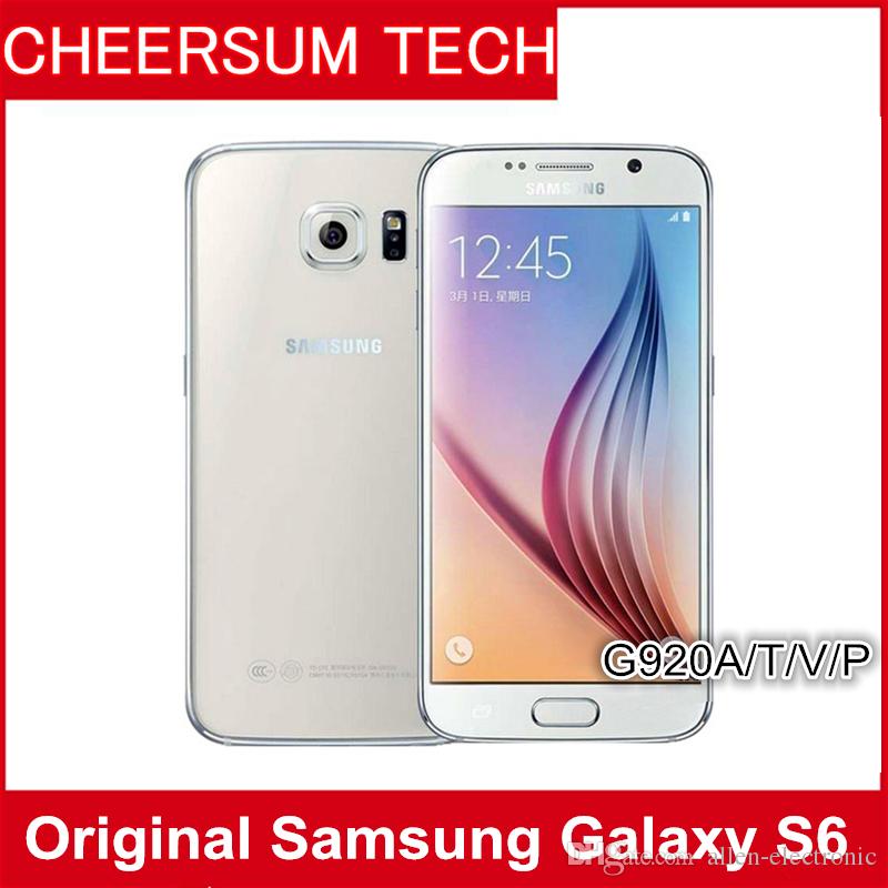 Refurbished Original Samsung Galaxy S6 G920A G920T G920V G920F CellPhone Octa Core 3GB 32GB 16MP 5.1 inch 4G LTE Unlocked Phone