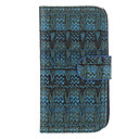 Esparto Fabric Pattern Faux Leather with Plastic Hard Back Cover Pouches for Samsung Galaxy S4 I9500