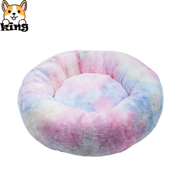 dog beds 2019 winter fashion dog beds for small soft pets mat cat dogs bed round nest puppy kennel wholesale