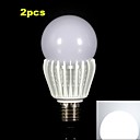 2pcs E27 10W 900-1000LM 6000-6500K Cool White Color Support Dimmable Light COB LED Global Bulb (110V)