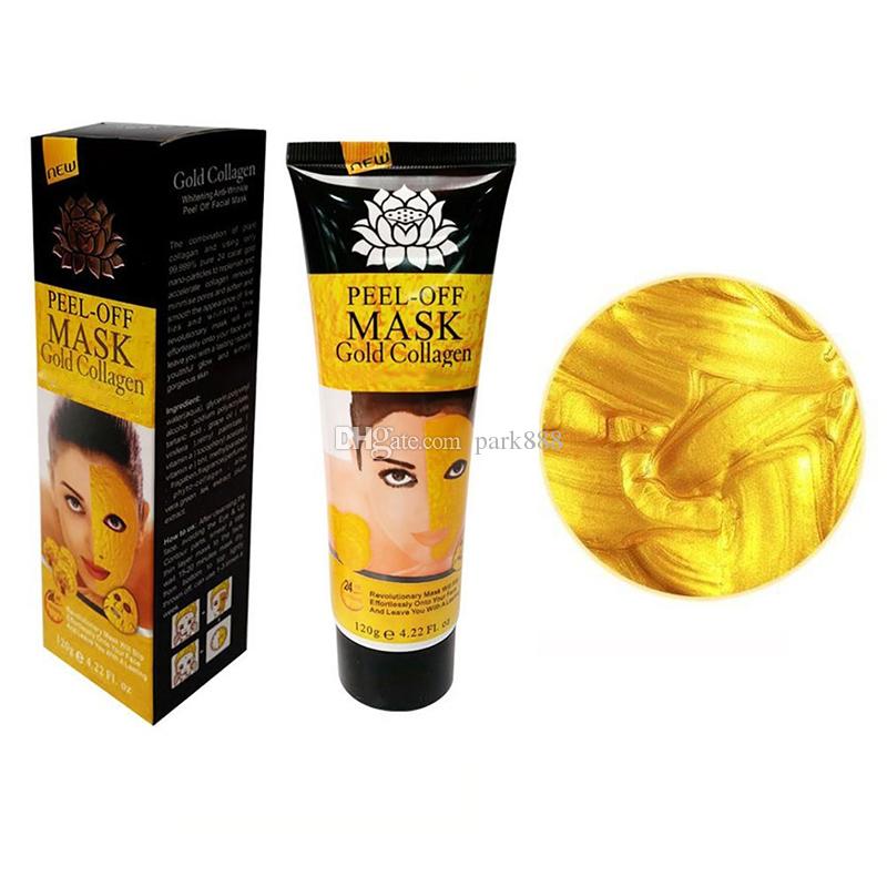 2019 Peel Off Facial Mask Black Crystal Gold Collagen Milk Blackhead Remover Face Mask Skin Care