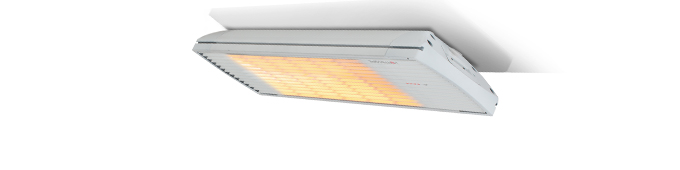 Heatscope Spot 2800W (White/White) w/Remote Patio Heater