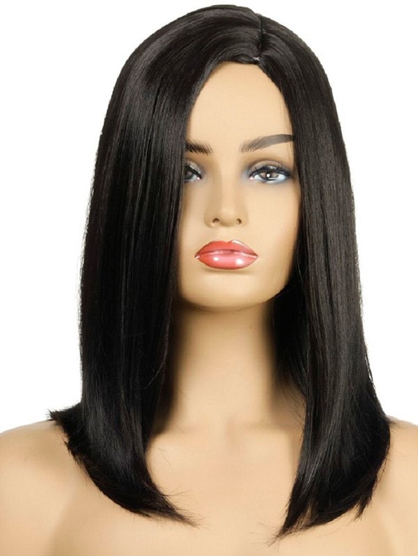 Side Part Synthetic Straight Medium Wig