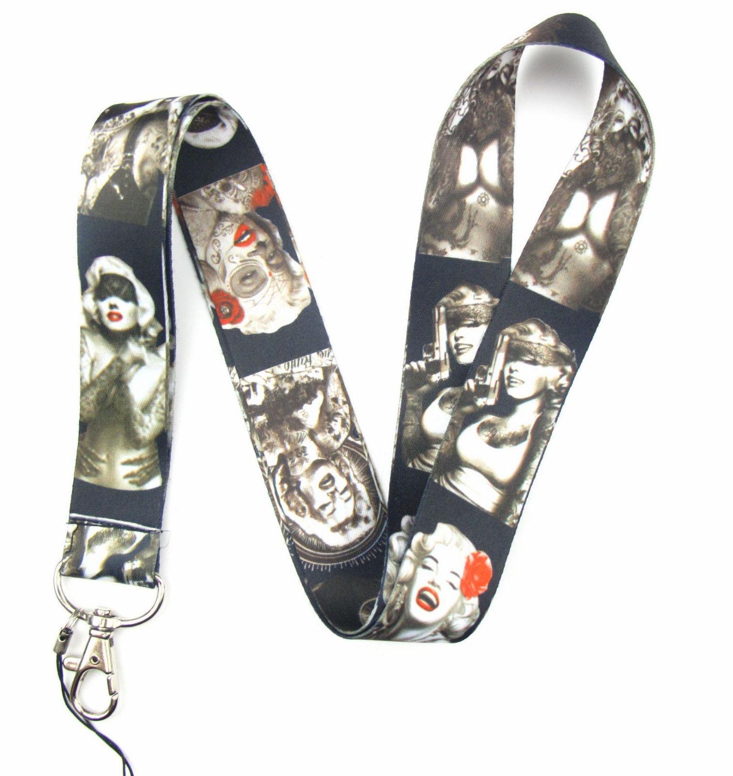 Lot 10 pcs Mary Monroe Lanyard Cell Mobile Phone LANYARD Neck Strap Party Gift Free shipping