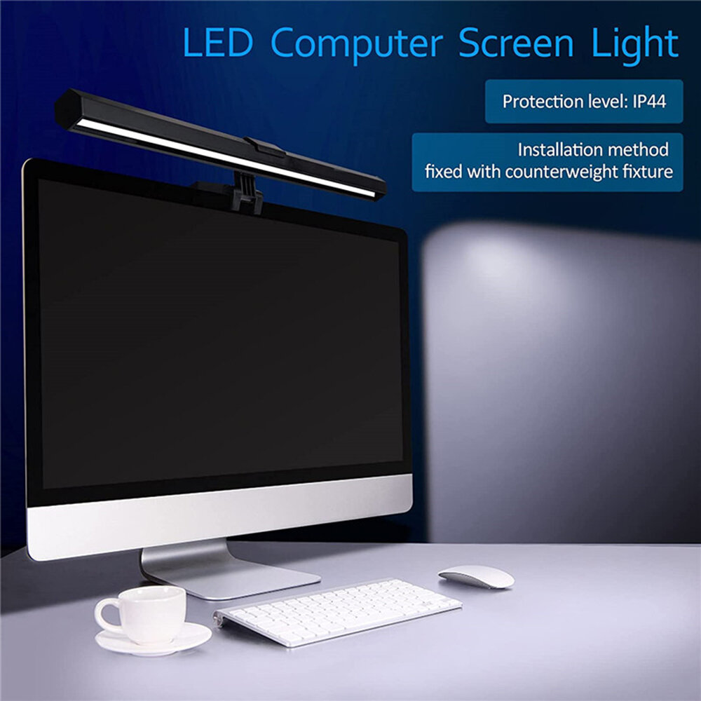 Mechzone 40 cm Smart Screen e-Reading Lampe LED Monitor Lichtleiste Asymmetrischer Augenschutz Bildschirm Licht Lampe US