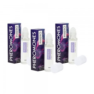 Night Pheromones for Women - Roll-On Scent for Seduction - 10ml Potent Topical Application - 3 Pack