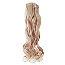 Kanekalon Fiber 7-Layer Long Curly Clip-in Hair Extension(Golden)