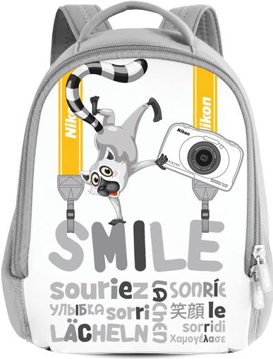 Nikon Kids Backpack white Rucksack Grau - Weiß (VAECSS63)