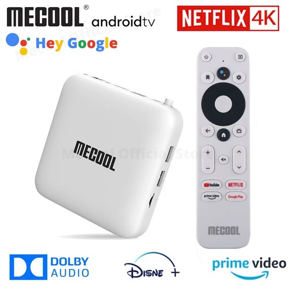 Mecool KM2 For Netflix 4K Android TV Box Amlogic S905X2 2GB DDR4 USB3.0 SPDIF Ethernet WiFi Prime Video HDR 10 Widevine L1 TVBOX