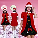 beau rouge manches courtes pour arbres de Noël flanelle costume de Noël