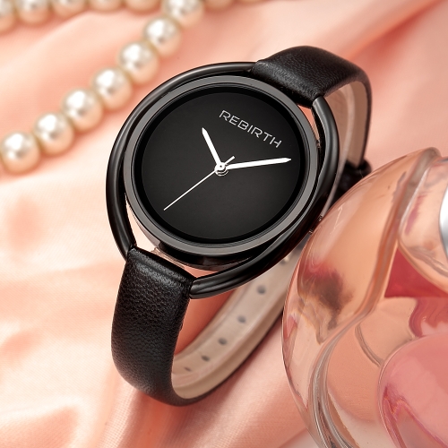 REBIRTH Fashion Casual Quartz Watch 3ATM Water-resistant Watch Women Wristwatches Female