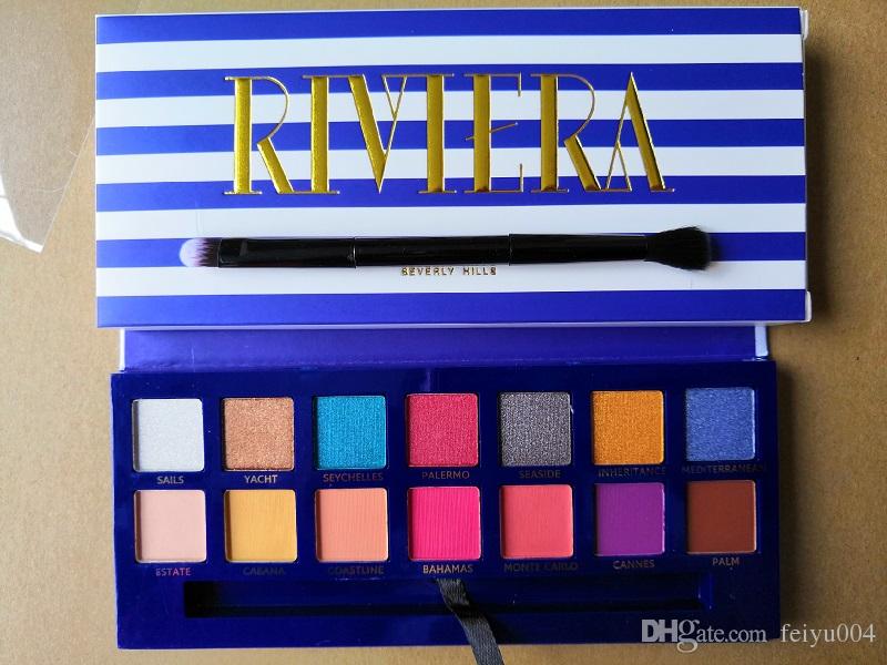 High quality! Renaissance Pink Eye Shadow Palette 14 Colors/12 Colors Limited MARIO Eyeshadow Kit With Brush DHL Free Shipping