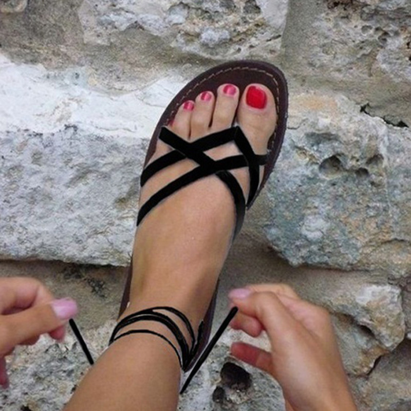 Simple Strappy Flat Sandals