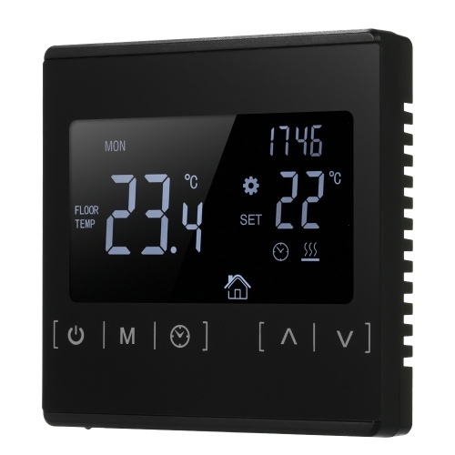Elektrischer Fußbodenheizungs-Temperaturregler LCD Touch Screen Thermostat