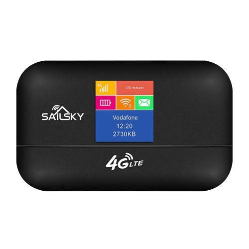 Sailsky XM41 4G LTE Mobile WiFi Portable WiFi Router MiFi mit 1,44 Zoll LCD-Bildschirm SIM-Kartensteckplatz 3000mAh Akku Europäische Version