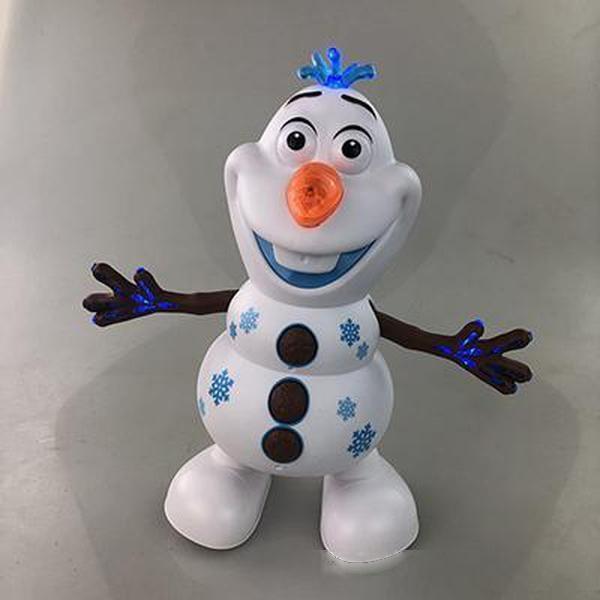 face changing dolls toys electric dancing snow light concert singing hand dancing machine snowman christmas toy for kid