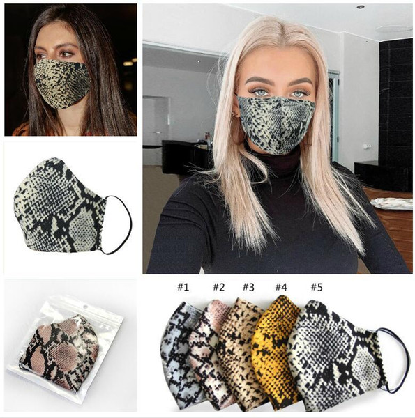 Fashion Leopard print Face Party Masks Designer Mask Washable Dustproof Respirator Riding Cycling Men Women Outdoor Sports Print Mouth Masks