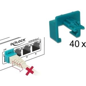 DeLOCK Secure Clip set - LAN cable security lock set