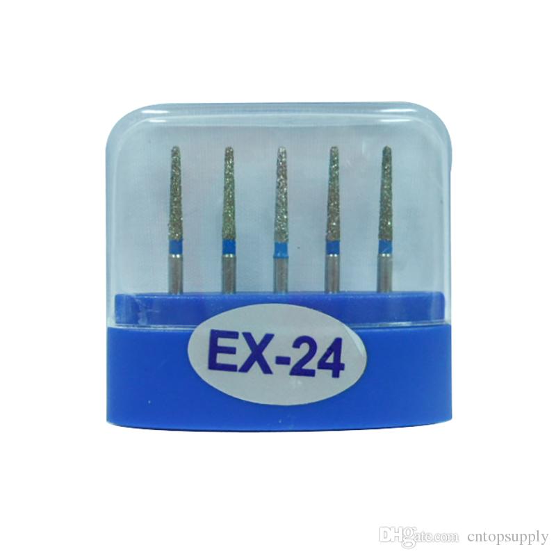 1 Pack(5pcs) EX-24 Dental Diamond Burs Medium FG 1.6M for Dental High Speed Handpiece Many Models Available