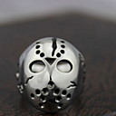 Punk Silver Alloy Mask Men's  Statement Rings(1 Pc)