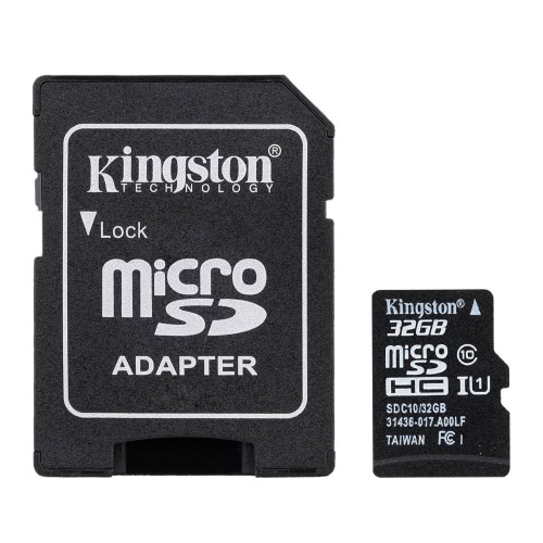 Kingston Class 10 8GB 16GB 32GB 64 GB MicroSD TF Flash Memory Card 48MB/s maximale Geschwindigkeit mit Kartenadapter