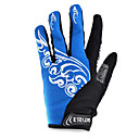 CYCLISTS Unisex Blue Warm-keeping MTB Nylon Full-finger Gloves