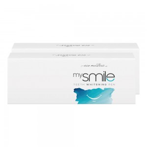 MySmile Stylo blanchiment des dents - 1X 2ml gel de blanchiment des dents  - ideal pour les dents sensibles - Nettoie et blanchit les dents - 2