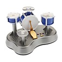 SLW-866 Blue Mini Finger Touch Jazz Drum Music Toy Set (3xAAA)