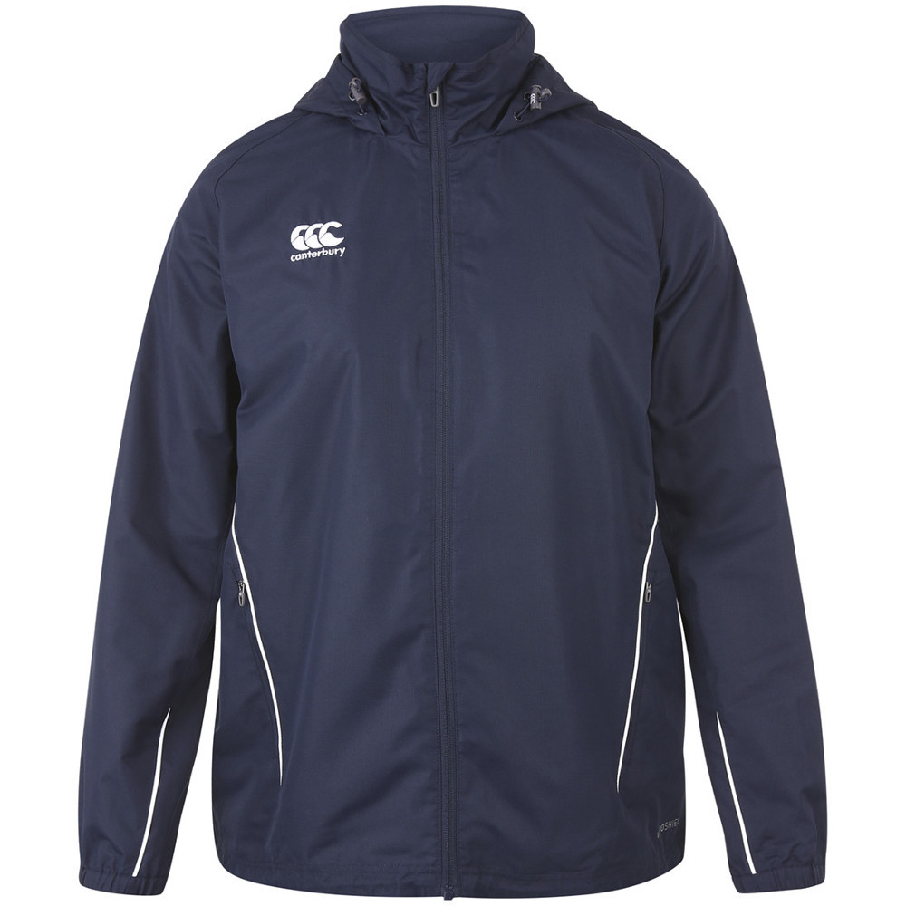 Canterbury Mens Team Full Zip Polyester Quick Dry Rain Jacket M - Chest 39-41' (99-104cm)