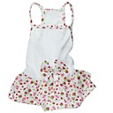 Lovely Strawberry Pattern 100% Cotton Dress for Dogs (XS-L)