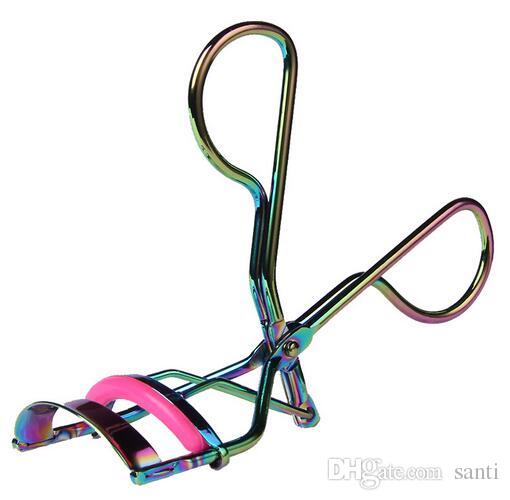 Hot Beauty Makeup Colorful Eyelashes Curler Tweezer Curling Eye Lashes Clip Cosmetic Beauty Makeup Tool