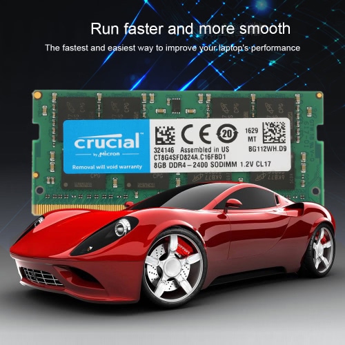 Crucial 4GB Single DDR4 2133MT/s PC4-17000 CL15 1.2V SODIMM 260-Pin Memory for Laptop Notebook CT4G4SFS8213