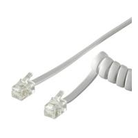 Wentronic goobay - Telefonkabel - RJ-10 (M) bis RJ-10 (M) - 4,0m - weiß (68601)