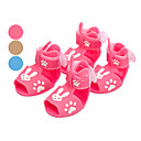 style lapin belles chaussures ruban de fermeture en nylon en caoutchouc des sandales pour les chiens (de couleur assortie, xs-xl)
