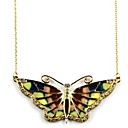 Set Auger Anointed with Oil Big Butterfly Hang Drop Female Sweater Necklace(1pcs)